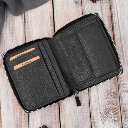 Portfel damski klasyczny skórzany czarny RFID Paolo Peruzzi  T-139-BL