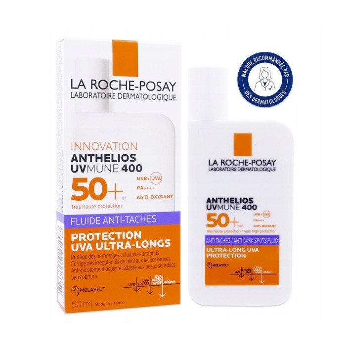 La Roche Anthelios niewidzialny fluid przeciw przebarwieniom SPF50+