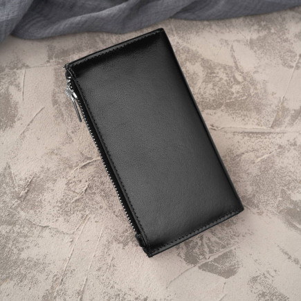 Portfel damski skórzany duży czarny z ochroną RFID Paolo Peruzzi T-140-BL