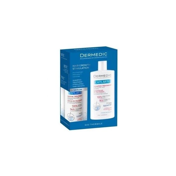 ZESTAW DERMEDIC KURACJA STYMULUJĄCA WZROST SERUM 150 ml + Szampon Capilarte 300ml