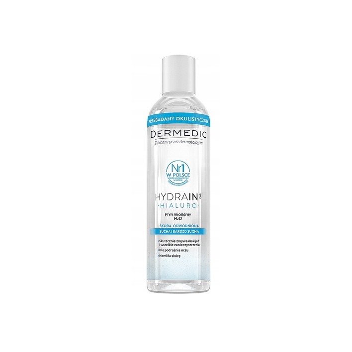 Dermedic Hydrain 3 Hialuro, płyn micelarny, 200ml