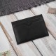 Etui na karty i wizytówki skórzane minimalistyczne praktyczne etui czarne Paolo Peruzzi T-150-BL