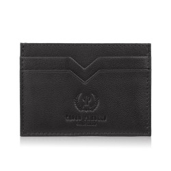 Etui na karty i wizytówki skórzane minimalistyczne praktyczne etui brązowe Paolo Peruzzi T-150-BR