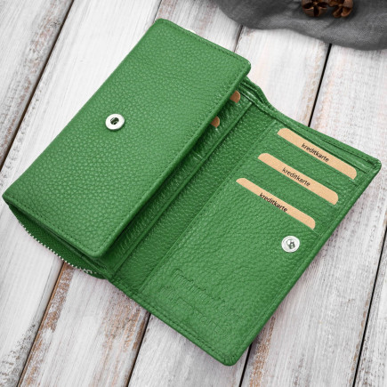 Portfel damski duży czarny ze skóry naturalnej pojemny Paolo Peruzzi T-138-GB