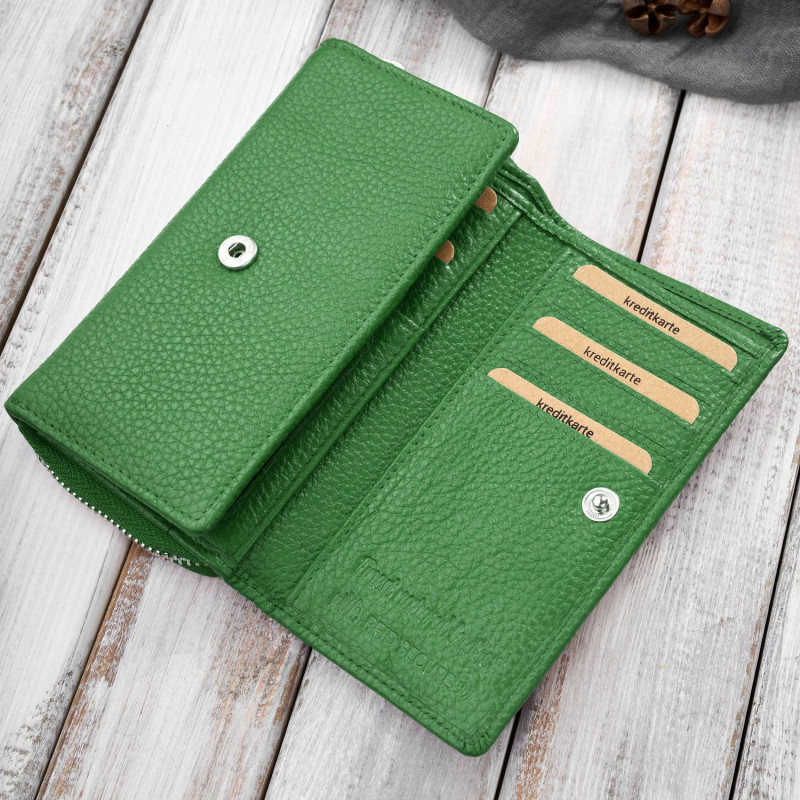 Portfel damski duży czarny ze skóry naturalnej pojemny Paolo Peruzzi T-138-GB