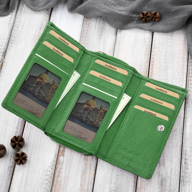 Portfel damski duży czarny ze skóry naturalnej pojemny Paolo Peruzzi T-138-GB