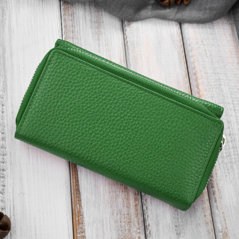 Portfel damski duży czarny ze skóry naturalnej pojemny Paolo Peruzzi T-138-GB