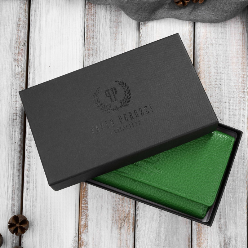 Portfel damski duży czarny ze skóry naturalnej pojemny Paolo Peruzzi T-138-GB