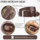 Pasek męski skórzany premium z klasyczną klamrą elegancki brązowy 120 cm Paolo Peruzzi PG-08-BR-120