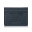 Etui na karty i wizytówki skórzane minimalistyczne praktyczne etui granatowe Paolo Peruzzi T-151-NV