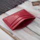 Etui na karty i wizytówki skórzane minimalistyczne praktyczne etui czerwone Paolo Peruzzi T-151-RD