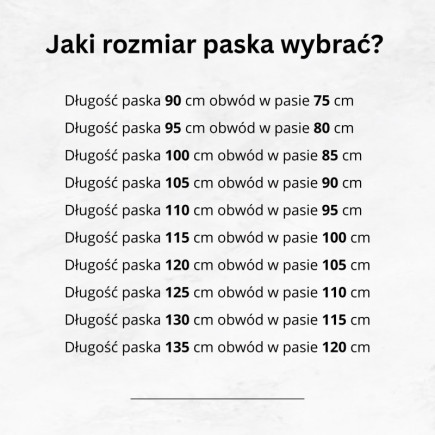 Pasek męski skórzany premium z klasyczną klamrą elegancki brązowy 110 cm Paolo Peruzzi PG-09-BR-110