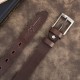 Pasek męski skórzany premium z klasyczną klamrą elegancki brązowy 110 cm Paolo Peruzzi PG-09-BR-110