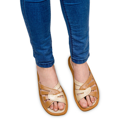 Kapcie damskie R.39 profilowane klapki komfort i wygoda na co dzień KD-05-BR-39