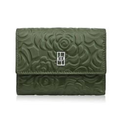 Portfel damski skórzany zielony w orientacji poziomej RFID Paolo Peruzzi AL-15-GB