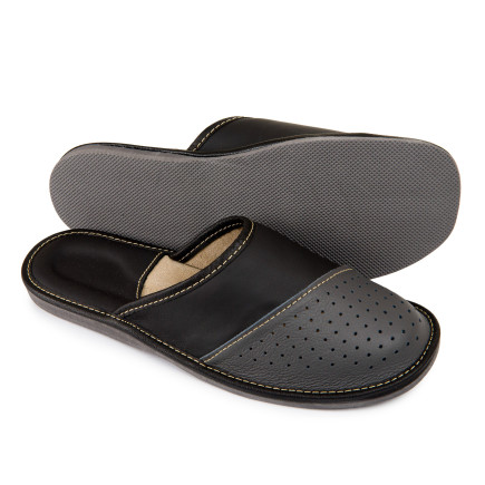 Kapcie męskie R.40 z wkładką ortopedyczną komfort i trwałość na co dzień KM-12-GR-40