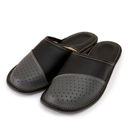 Kapcie męskie R.40 z wkładką ortopedyczną komfort i trwałość na co dzień KM-12-GR-40