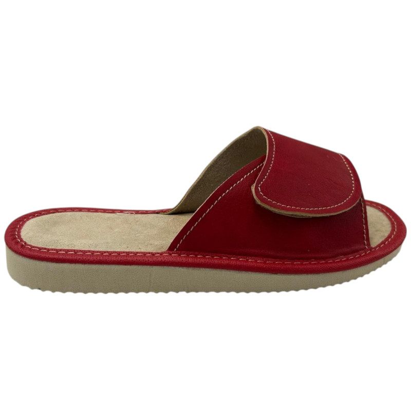 Kapcie damskie R.39 na rzep całoroczne wsuwane koturn KD-01-RD-39