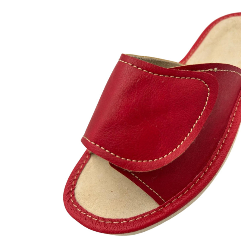 Kapcie damskie R.36 na rzep całoroczne wsuwane koturn KD-01-RD-36