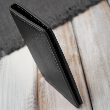 Etui na karty czarne skórzane eleganckie Paolo Peruzzi KV-05-CBL