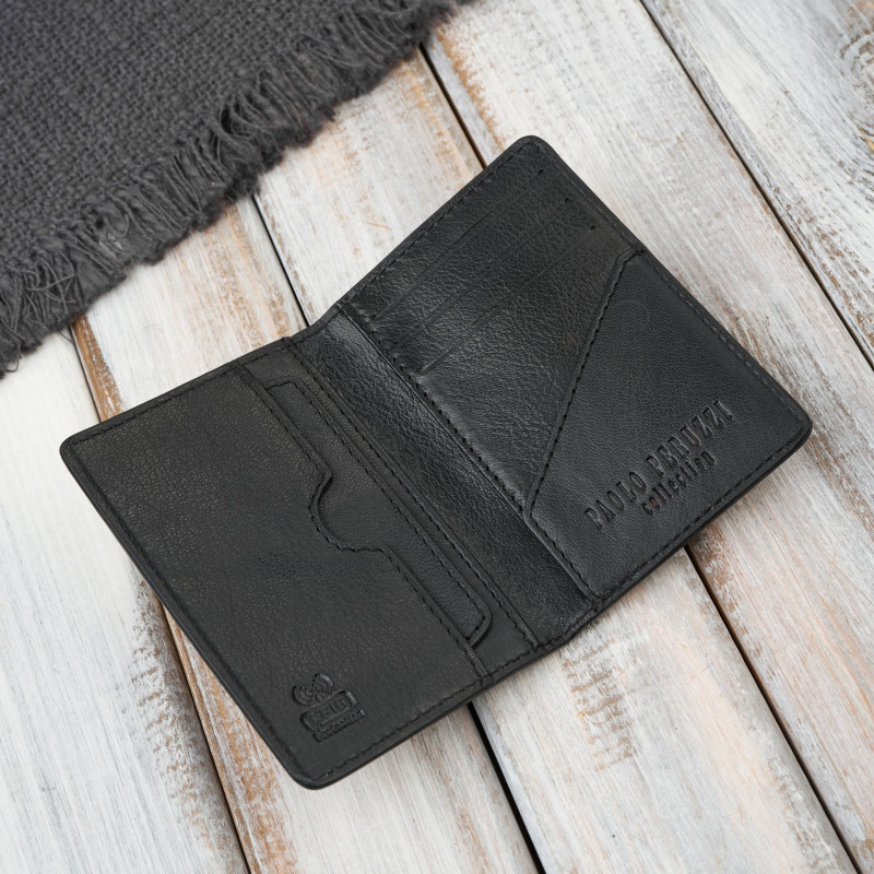 Etui na karty skóra naturalna z wężowym printem eleganckie Paolo Peruzzi KV-05-PT