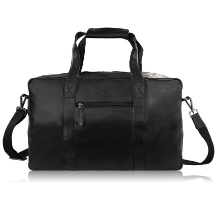 Torba podróżna męska skórzana duża pojemna czarna SL-10-CG