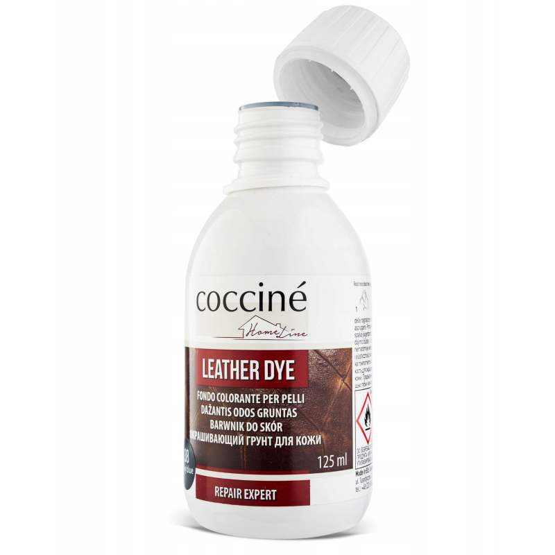 Barwnik do skór jasny szary Leather Dye Coccine Home Line 21 125 ml