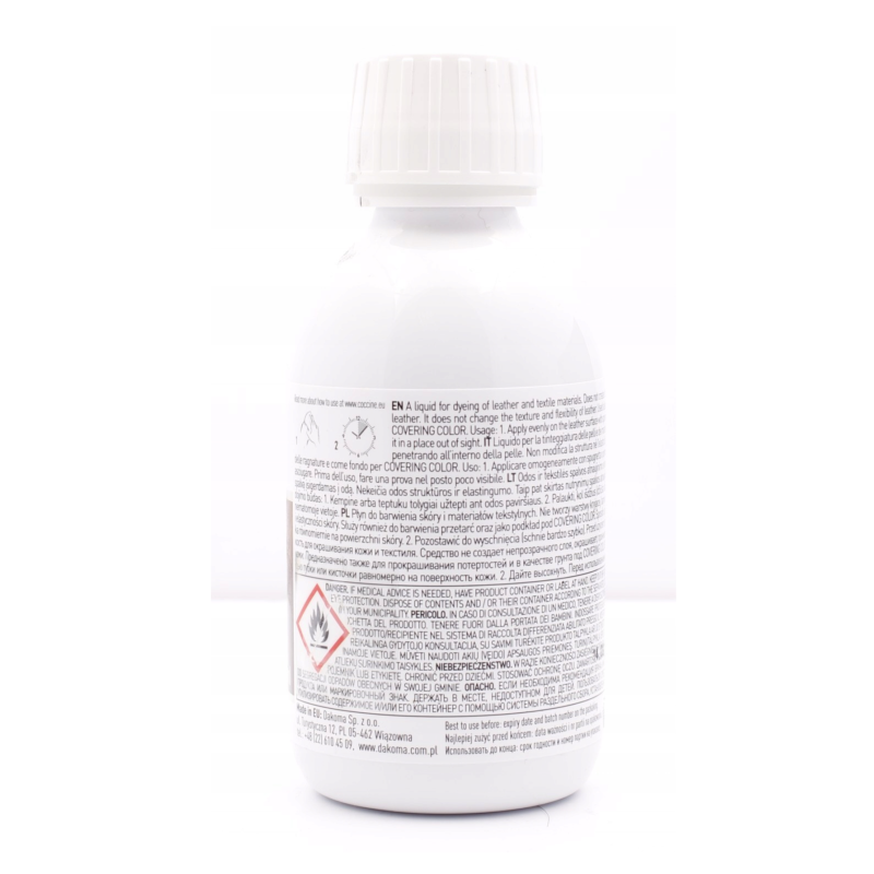 Barwnik do skór jasny szary Leather Dye Coccine Home Line 21 125 ml
