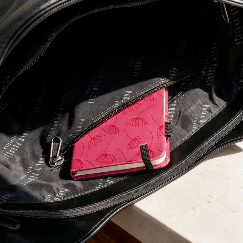 Torebka damska skórzana Paolo Peruzzi SL-45-BL shopper czarna A4