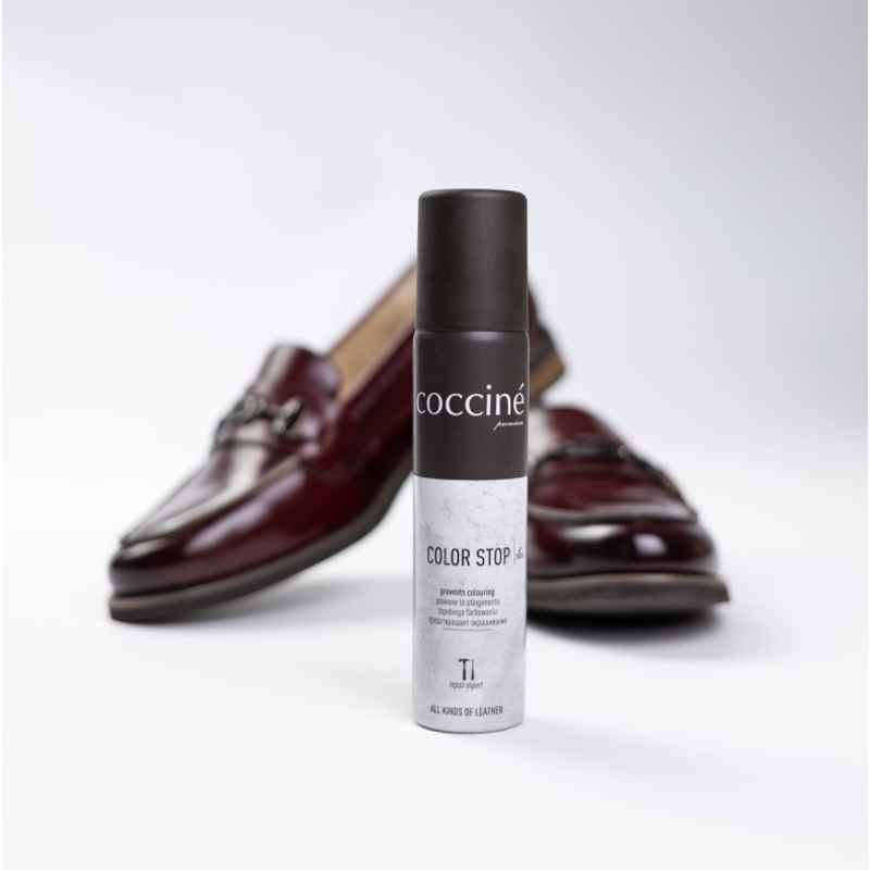 Coccine Color Stop Spray zabezpiecza wnętrze obuwia przed farbowaniem
